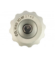 Трещотка вороток 1/4", бесшаговая, дисковый механизм, для вставок бит KING TONY 2745