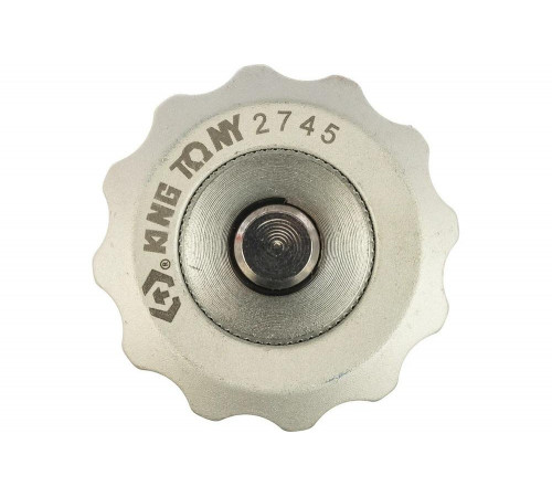 Трещотка 1/4 дюйма бесшаговая дисковая, магнитный фиксатор для вставок (бит) King Tony 2745