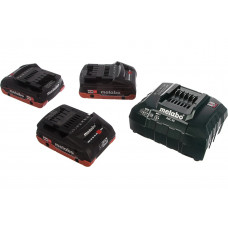 Набор Basic-Set (3 аккумулятора LiHD 4.0 Ач/18В+зарядное устройство ASC30-36) Metabo 685132000