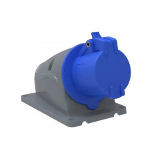 Стационарная розетка IEK ССИ-113, 16А-6ч/200-250В, 2Р+РЕ, IP44, MAGNUM PSN11-016-3