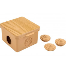 Распаячная коробка IEK км 65x65x50мм о/к ip54 4 вв. сосна UKO31-065-065-050-K34-54