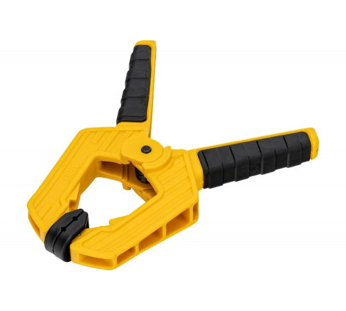 Струбцина клещеобразная, усиленная Denzel 80x60 мм, двухкомпонентные рукоятки 20797