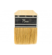 Плоская кисть STAYER UNIVERSAL-EURO светлая натуральная щетина, деревянная ручка, 75мм, 3" 0102-075