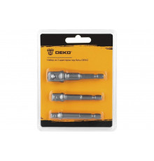 Набор адаптеров под биты (3 шт; 1/2"; 1/4"; 3/8") DEKO 065-0762