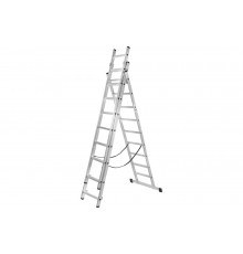 Алюминиевая трёхсекционная лестница Вихрь ЛА 3х10 73/5/1/17