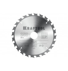 Диск пильный по дереву KRAFTOOL Fast 250x30 мм, 24Т 36950-250-30