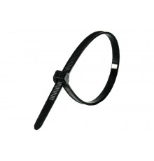 Нейлоновая усиленная черная стяжка RUCELF 3.6х200 мм 100 шт СТУ-200-Ч