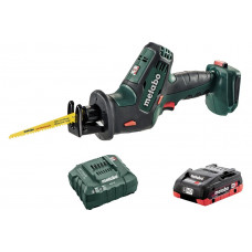 Аккумуляторная ножовка Metabo SSE 18 LTX Compact + 3.5 Ач LiHD + ЗУ ASC T0334