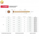 ЗУБР 182 х 7.5 мм, 50 шт., ШБ-Х шурупы по бетону 4-300483-75-182 Профессионал