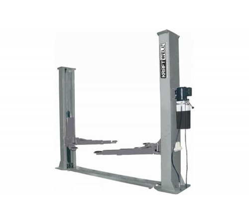 Двухстоечный электрогидравлический подъемник KraftWell г/п 5500 кг, цвет серый KRW5.5MXL