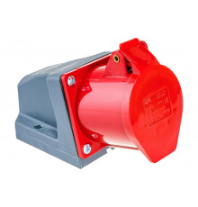 Розетка наружной установки IEK 32А 3P+Е 380В IP44 124 ИЭК PSR12-032-4
