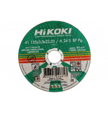 Круг отрезной (125x3x22 мм; A24S; тип 41) Hikoki RUH12530
