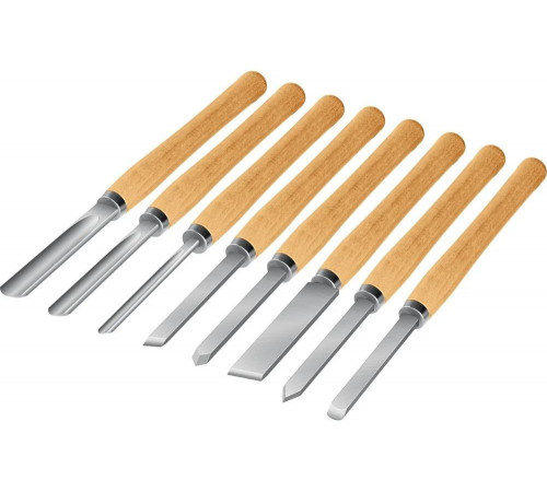 STAYER 8 шт., набор токарных резцов по дереву 1836