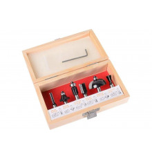Набор фрез по дереву 6 шт, хвостовик 8 мм, кейс Вихрь 73/10/6/20