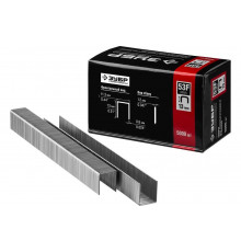 Особотвердые скобы ЗУБР Профессионал плоские, тип 53F, 13 мм, 5000 шт. 31950-13