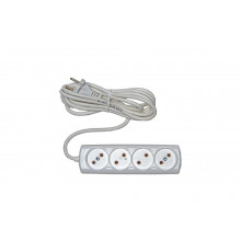 Бытовой удлинитель 4 гн. ПВС 2х1 RUCELF RU-04-210-05S