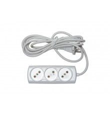 Бытовой удлинитель 3 гн. ПВС 2х075 RUCELF RU-03-275-05S