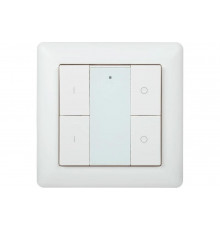 Панель управления IEK DALI, 2 адреса, 4 кнопки, пластик белый LDR22-01-4-1-K01