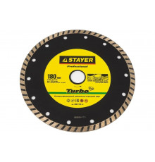 Круг отрезной алмазный PROFI (180х22.2 мм) для УШМ Stayer 3662-180_z01