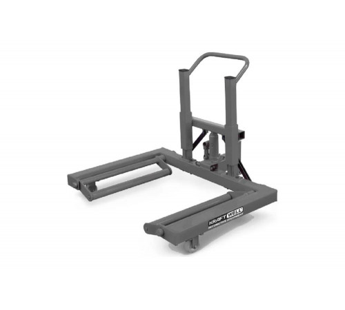 Гидравлическая тележка KraftWell г/п 1000 кг, для снятия колес грузовых автомобилей KRW-WD10