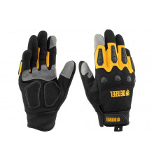 Универсальные усиленные перчатки Denzel с защитными накладками, р. 10 68003