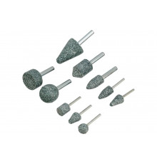 Набор шарошек абразивных для дрели (ПШМ), 63с, 10 шт Denzel 76028