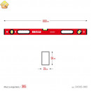 ЗУБР  М50 800 мм, Уровень с мощным профилем (34585-080_z01)