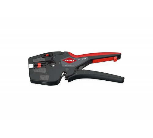 Автоматический стриппер Knipex NexStrip 3-в-1, O 0.03-10 мм AWG 32-8, рез до 10 мм, обжим: квадрат, 0.25-4 мм, 2x2.5 мм, 190 мм, SB KN-1272190SB