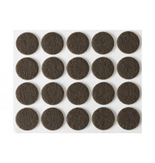 Самоклеящиеся накладки на мебельные ножки Stayer COMFORT фетровые, коричневые, круглые, диаметр 16 мм, 20 шт 40910-16