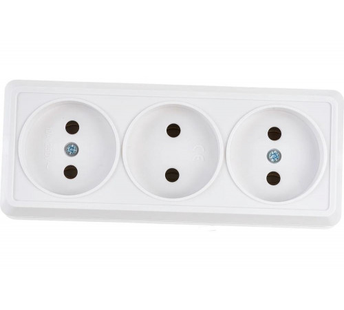 Трехместная розетка IEK РС23-2-ОБ ОКТАВА