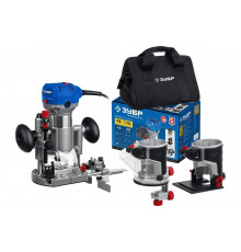 Кромочный фрезер ЗУБР Профессионал 750 вт, 3 основания, сумка ФПК-750Н