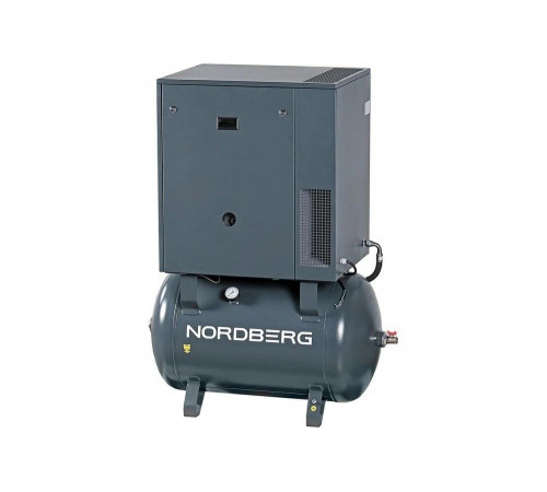 Винтовой компрессор NORDBERG 7,5кВт, 10Бар, 1000л/мин, ресивер 270л NCS270/1000-10 01-00000020