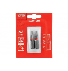 Биты TORX15, 25 мм, 2 шт 1820.15240 Elitech 204283