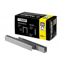 Особотвердые тонкие скобы ЗУБР Профессионал широкие, тип 80, 16 мм, 5000 шт. 31880-16