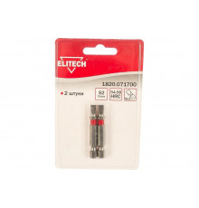Биты (2 шт; SL5; 50 мм; S2; 54-58 HRC) Elitech 1820.071700