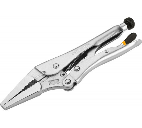 Зажим с фиксатором TOLSEN 230 мм, тонконосый TT10053