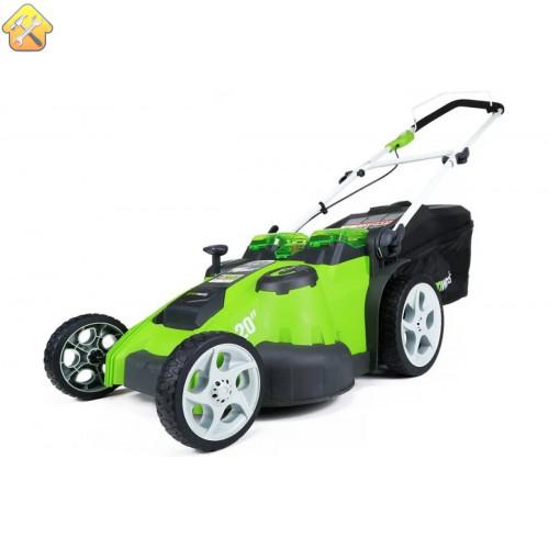 Аккумуляторная газонокосилка GreenWorks Twin Force G40LM49DB