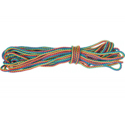 Вязаный полипропиленовый шнур с сердечником 8мм, 20м, 140-150кгс СИБРТЕХ Радуга Россия 93955