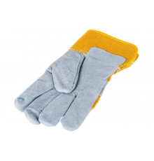 Комбинированные усиленные спилковые перчатки СИБРТЕХ утолщенные, размер XL 679032