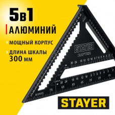 STAYER 300 мм, угольник кровельный универсальный 5-в-1 Rafter 34306-30