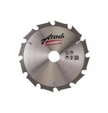 Диск пильный по газобетону, строительному дереву (190х30 мм; 12T; б/рез) АТАКА 7088900