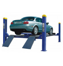 Четырехстоечный подъемник г/п 4000 кг. платформы для сход-развала KRAFTWELL KRW4WA_blue