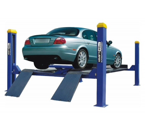 Четырехстоечный подъемник KraftWell KRW4WA_blue