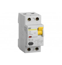 Дифференциальный выключатель IEK УЗО ВД1-63, 2Р, 50А, 30мА, тип А MDV11-2-050-030