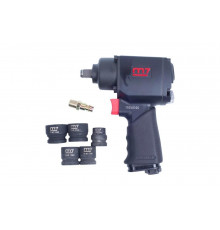 Пневматический ударный гайковерт с комплектом головок MIGHTY SEVEN NC-4210N