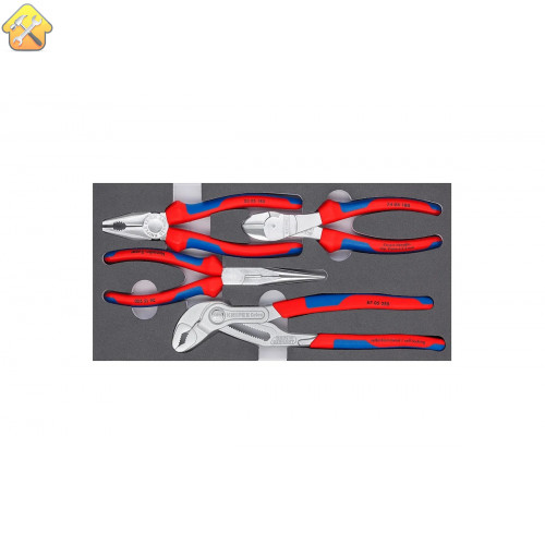 Набор ШГИ KNIPEX COBRA Basic Chrome 4 предмета KN-002001V17