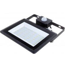 Светодиодный прожектор IEK СДО 06-50Д, черный, с датчиком движения, IP54, 6500K LPDO602-50-65-K02