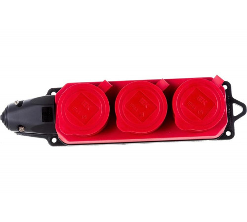 Трехместная розетка IEK РБ33-1-0м ОМЕГА  0.29, 380мм,  115мм,  53мм, Арт. PKR61-016-2-K04