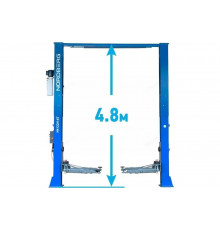 Подъемник NORDBERG 380 V, 2х стоечный, 6 т, с верхней синхронизацией, синий N4122HE-6B_380