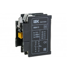 Приставка IEK ПКИ-11 дополнительные контакты 1з+1р KPK10-11